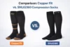 Comparison: Copper Fit vs. SNUG360 Compression Socks